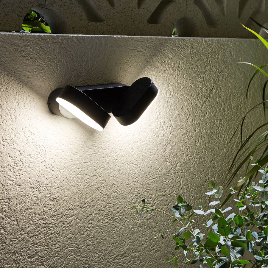 LED Aussenwandleuchte Motus - IP54, warmweiss, 13W