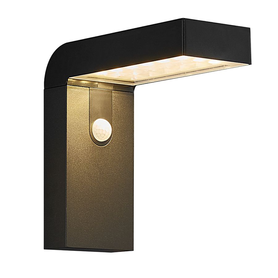 Alya, Wandleuchte, Solar, Schwarz - LED Modul, 5W ,IP44