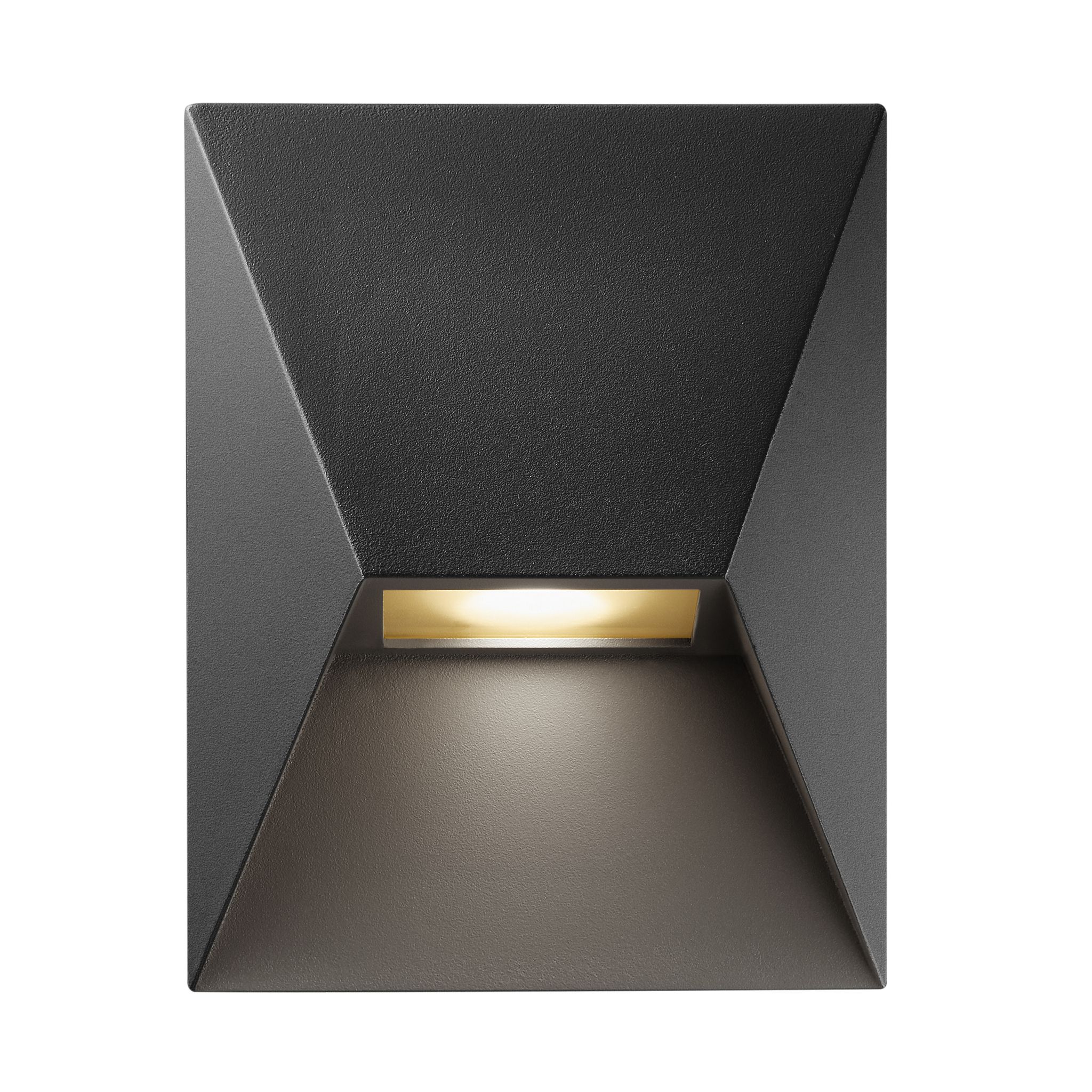 Wandleuchte PONTIO 15 - 1xGU10 (exkl.), max.25W, IP54, schwarz, dimmbar (optional Leuchtmittel), L=150mm,B=150mm, H=190mm