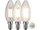 LED Leuchtmittel E14 C35 Klar 3-step - E14, 470Lm, 3000K, 4.2W, 220-240VAC