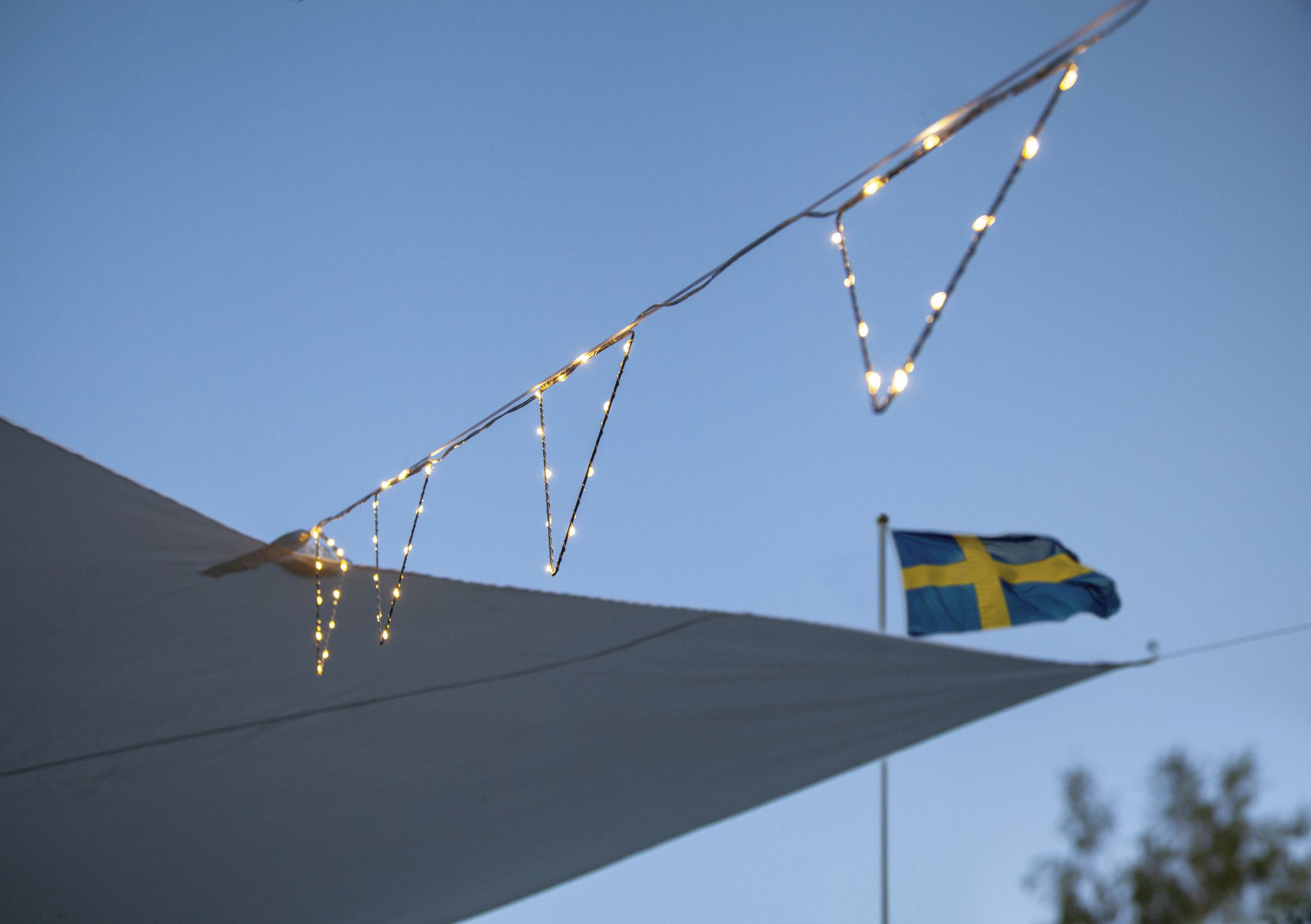 Lichterkette PENNY - IP44, Warmweiss, 11 LED'S