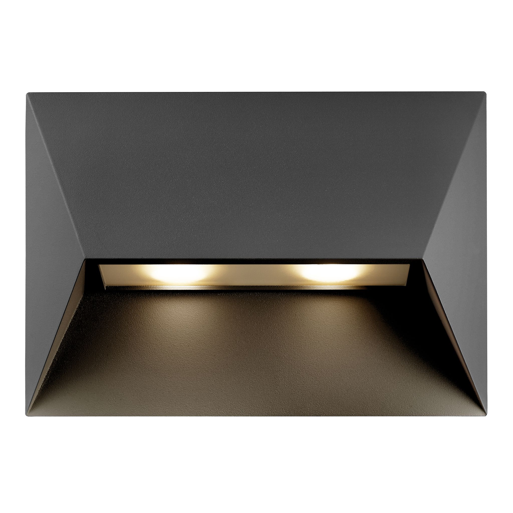 Wandleuchte PONTIO 27 - 2xGU10 (exkl.), max.2x25W, IP54, schwarz, dimmbar (optional Leuchtmittel), L=270mm,B=150mm, H=190mm