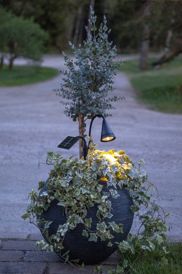 Solar Spotlight Powerspot - IP44, Warmweiss, 1 LED