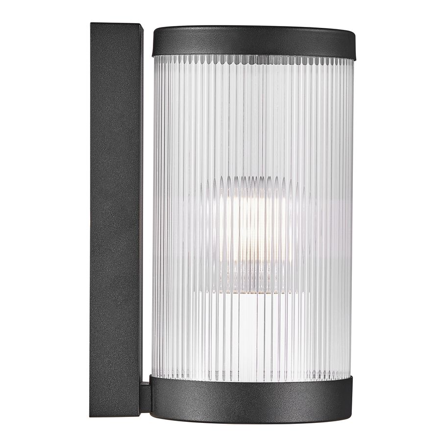Wandleuchte COUPAR - 1xE27 (exklusiv), max.25W, IP54, schwarz, dimmbar (optional Leuchtmittel), D=130mm, H=250mm