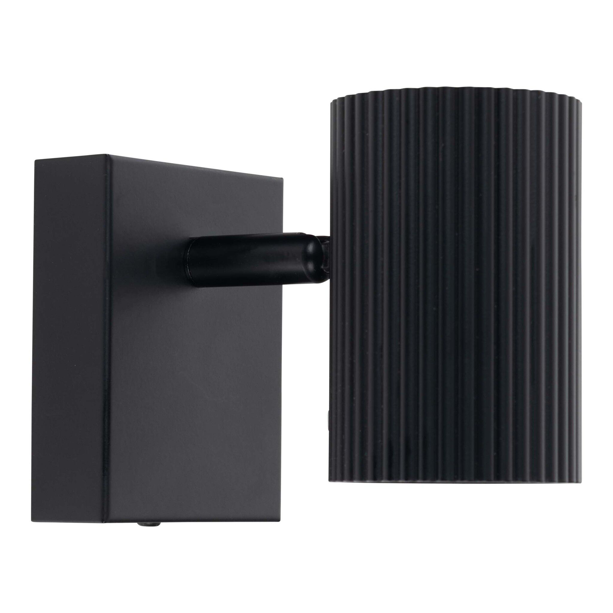 1er Spot Wand-/Deckenleuchte  TINNIS  L: 13cm schwarz - IP20, GU10, Schwarz