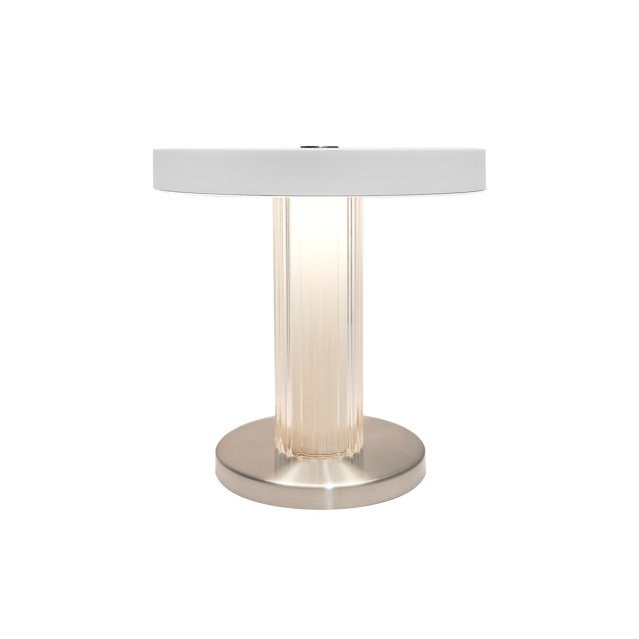 Akku Tischleuchte Trezzi Weiss - LED-Modul, 4W, 3000K, 225Lm, IP20