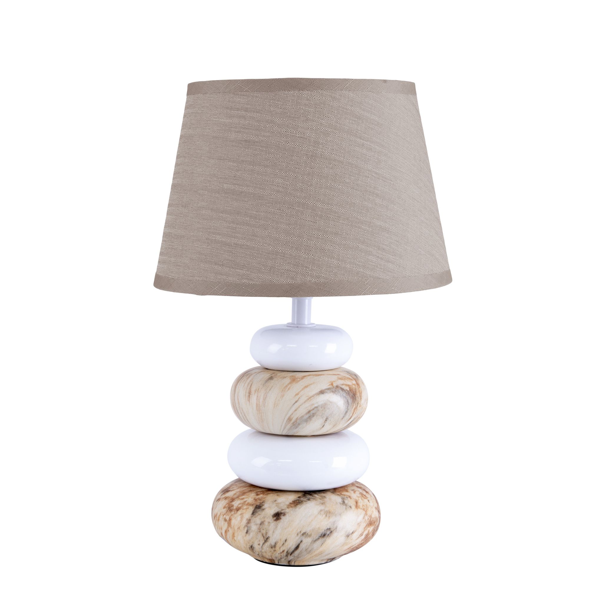 Keramik Tischleuchte Stoney h: 31cm - E14, 40W, IP20
