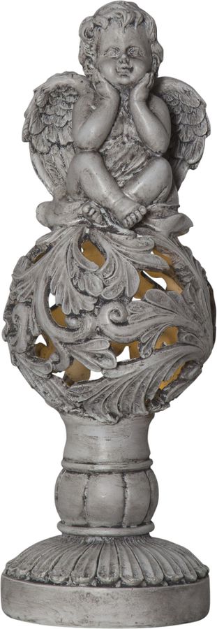 Solar Decoration Angel - Beige, Lichtfarbe Warmweiss
