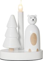 Kerzenleuchter Christmas Joy - IP20, Weiss, Warmweiss