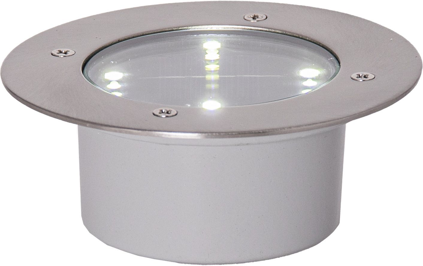 Solar Scheinwerfer Decklight - Silber, Lichtfarbe Warmweiss