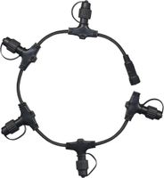 System 24 Extra, Verteil-Ring - Schwarz, mit 5 Schraubverbindungen