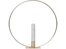 Indoor Decoration Flamme Table - Indoor, Messing, 28cm Höhe, Timerfunktion