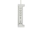 ALU DESKTOP USB-C - 4xT13, 1x USB-C / 2x USB-A max. 3.4A / PD 20W, 2.0m Zuleitung, weiss