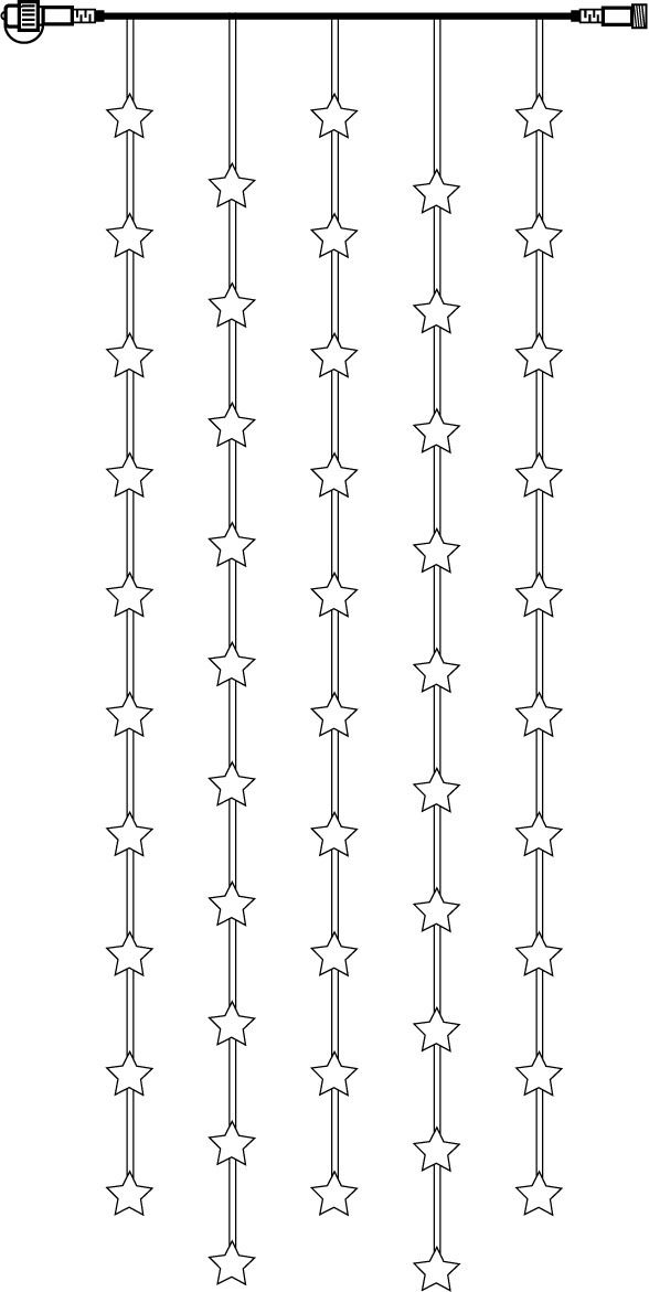 System Decor Extra, Vorhang, 90x200cm - Weiss, Warmweiss