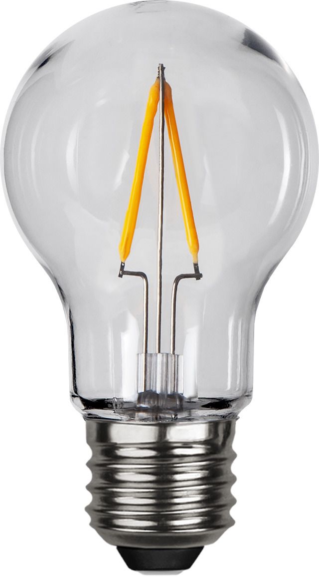 LED Leuchtmittel E27 A55 Outdoor Lighting PC Cover Filament - E27, 80Lm, 2200K, 1W, 230V