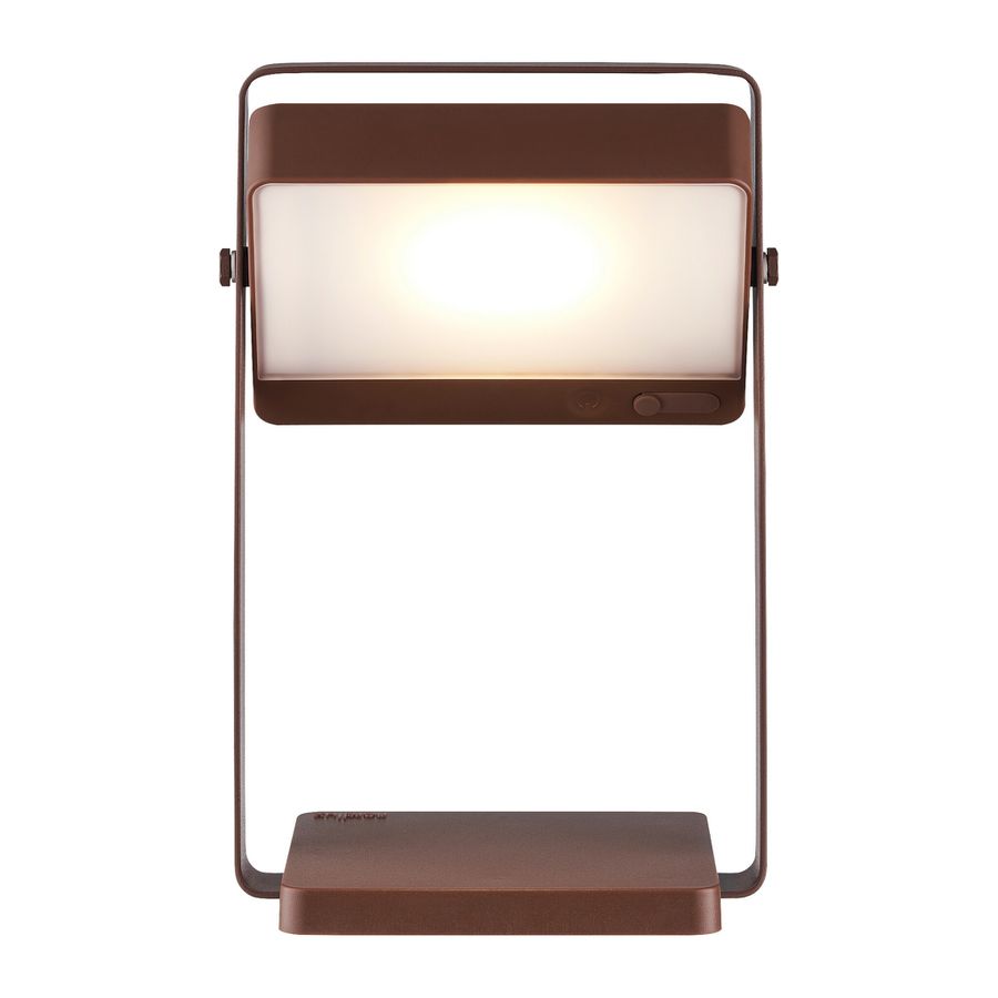 Akkuleuchte Saulio Solar  Braun - 3.5W, LED-Modul, IP44