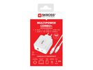 Multipower 2 Pro EU - Out: 2-Pol EU, In: 1xUSB-C PD, max. 48.0W, 1xUSB-A 3.0 QC, max. 18.0W, weiss