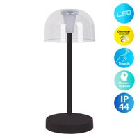 Akku- Tischleuchte GOMBA schwarz 2er Set - LED-Modul, 1W, IP54