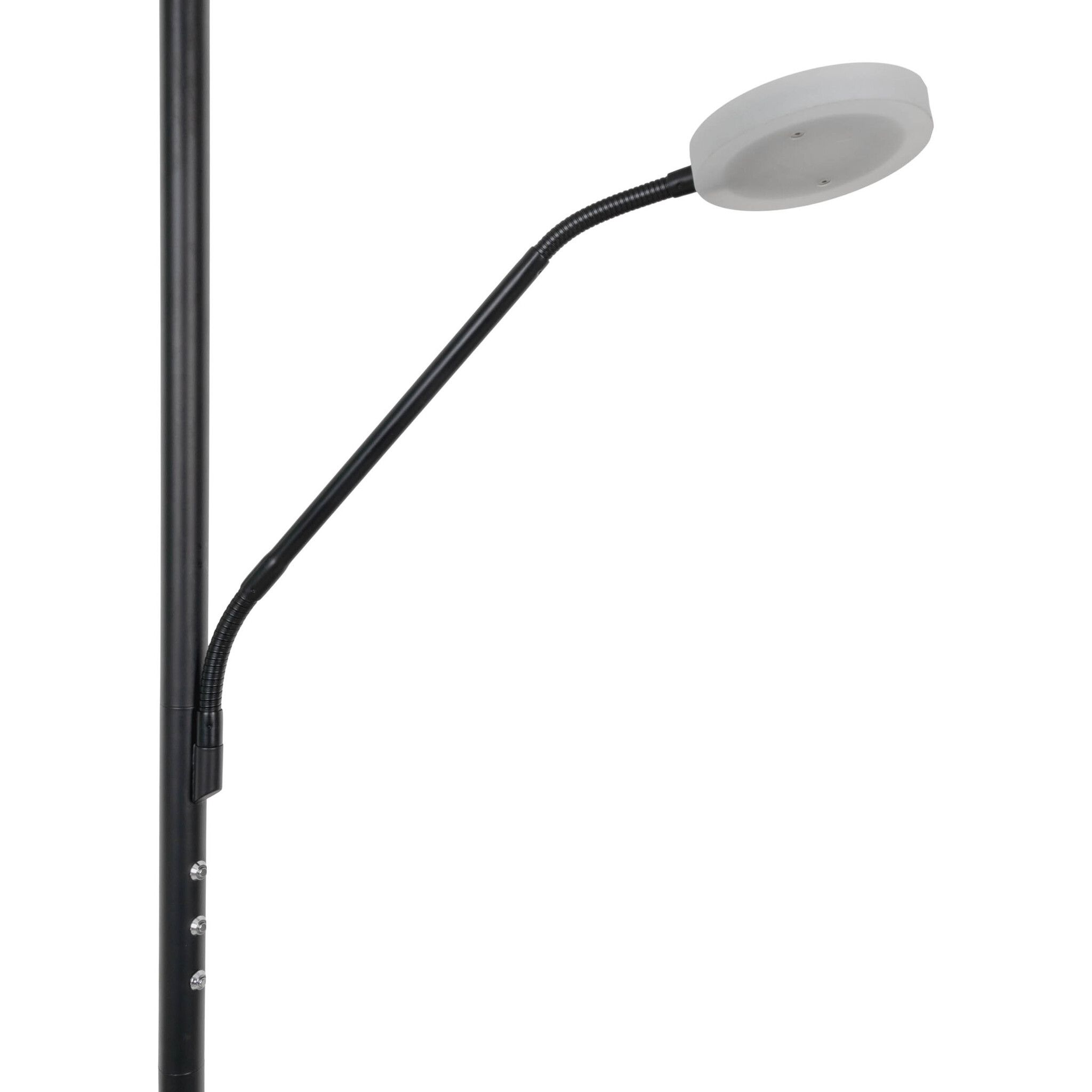 LED-CCT Stehleuchte  SAMIRO  inkl. Lesearm H: 180cm schwarz - IP20, LED-Modul, Schwarz