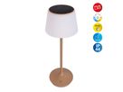 Solar- Akkutischleuchte EMMI almond inkl. CCT  Touch H: 38 cm - LED-Modul, 3W, IP44