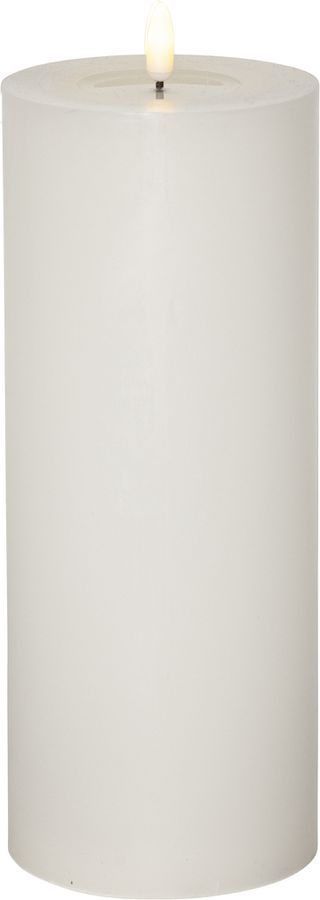 LED Pillar Kerze Flamme Flow Big - Indoor, Weiss, 27.50 cm Höhe, Timerfunktion