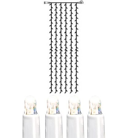 System LED Extra, Vorhang, 100x400cm - Weiss, Kaltweiss