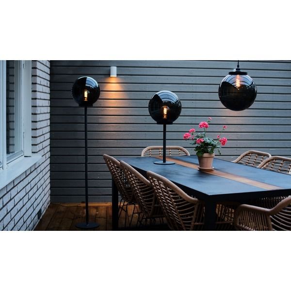 Pendelleuchte Orby - IP44, E27, Schwarz