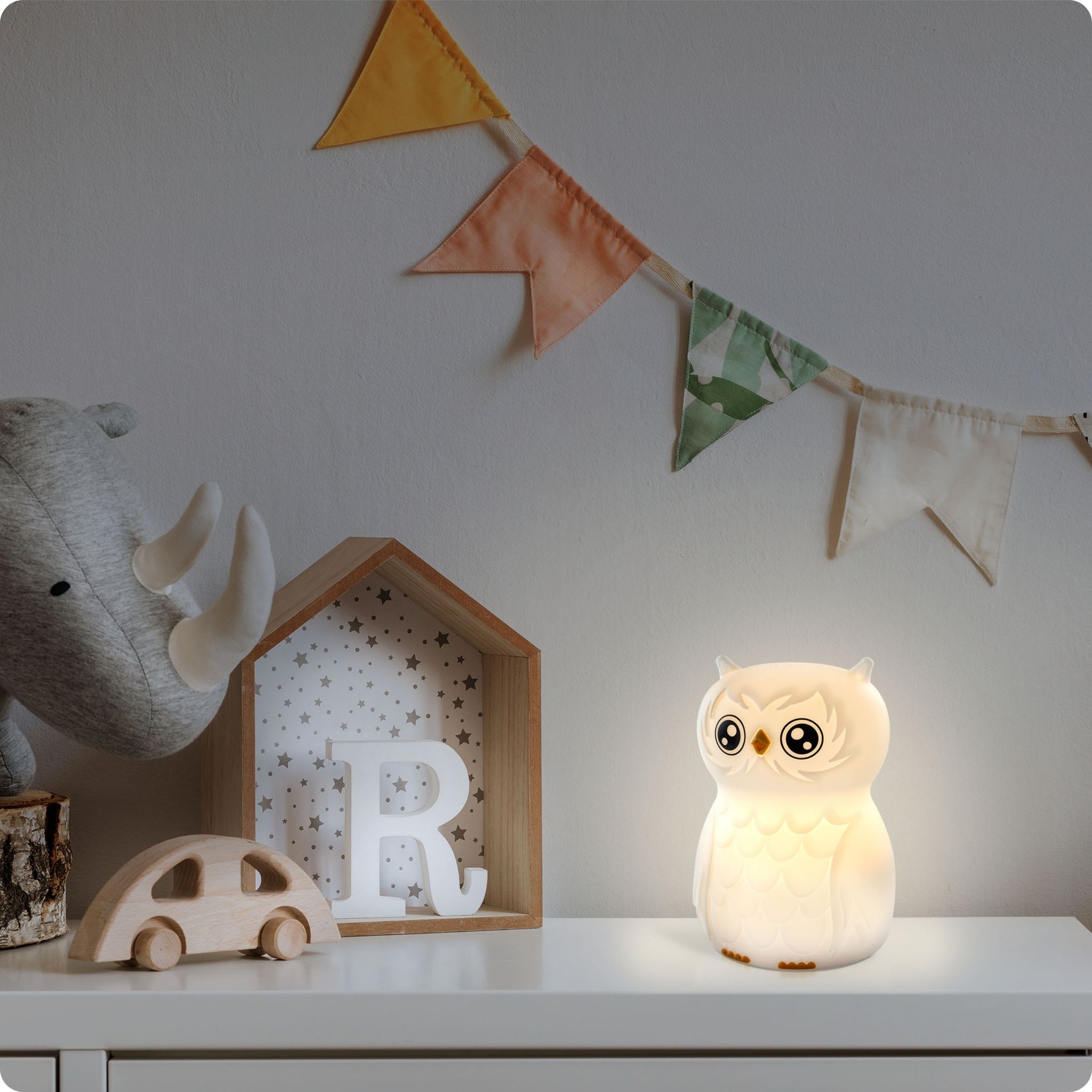 Nachtlicht Eule - 0.2W, IP20, USB-Ladung