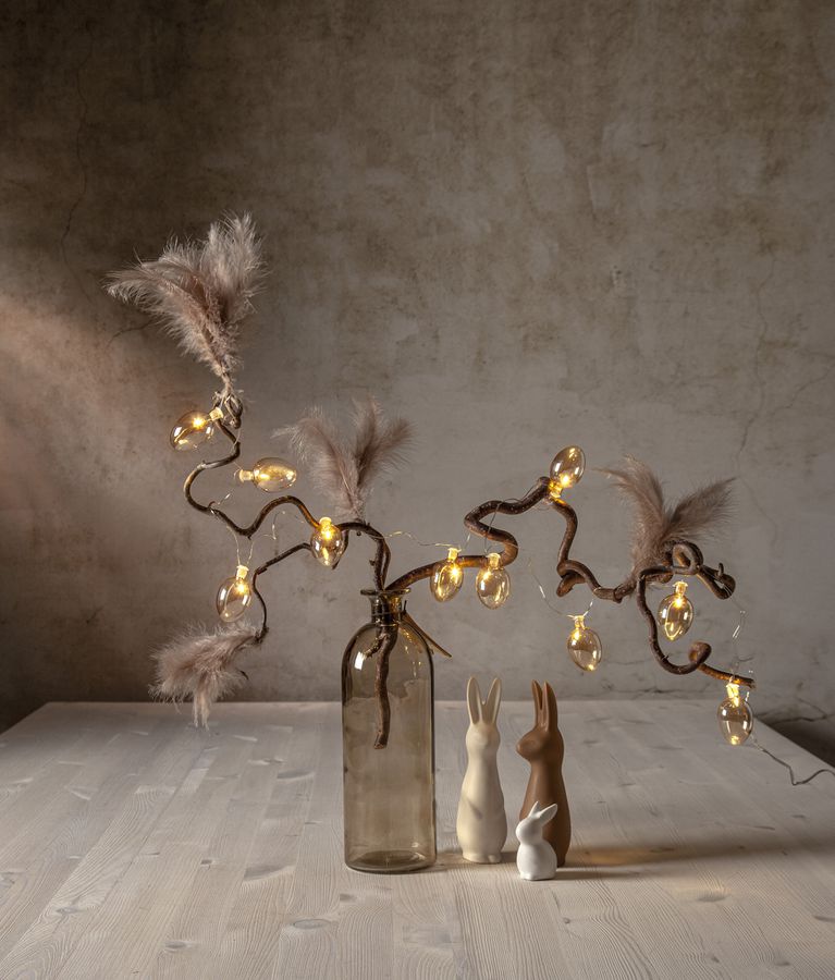 Lichterkette Shimmer - IP20, Beige, Warmweiss