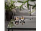 Display Solar Licht Owl - IP44, Warmweiss, Braun