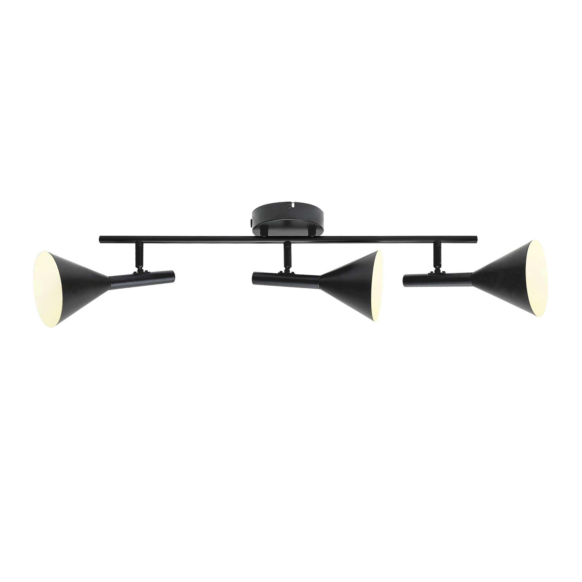 Deckenleuchte Kelvis 3-Spot Schwarz - GU10, IP20, 230V