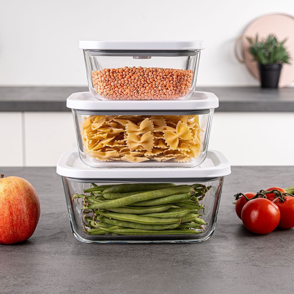 Vakuum Behälter 3er Set VCG 1 - 350ml, 670ml und 1100ml