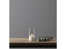 LED Pillar Kerze M-Twinkle - Indoor, Transparent, 10cm Höhe, Timerfunktion