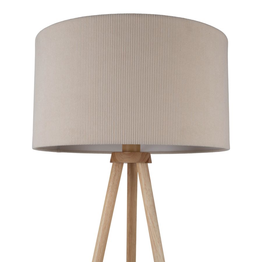 Stehleuchte  ARDITA  H: 152cm beige - IP20, E27, Beige
