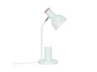 Tischleuchte Devone Weiss - 15W, E27, IP20