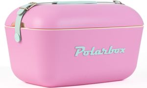 Polarbox Retro Cooler Bubblegum Pink - Cyan 12l - Kühlbox, 12l, Vintage Design