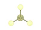 Deckenleuchte Contina Brushed Brass - 3x5W, G9, IP20