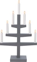 Kerzenleuchter Trapp - IP20, Grau, Warmweiss