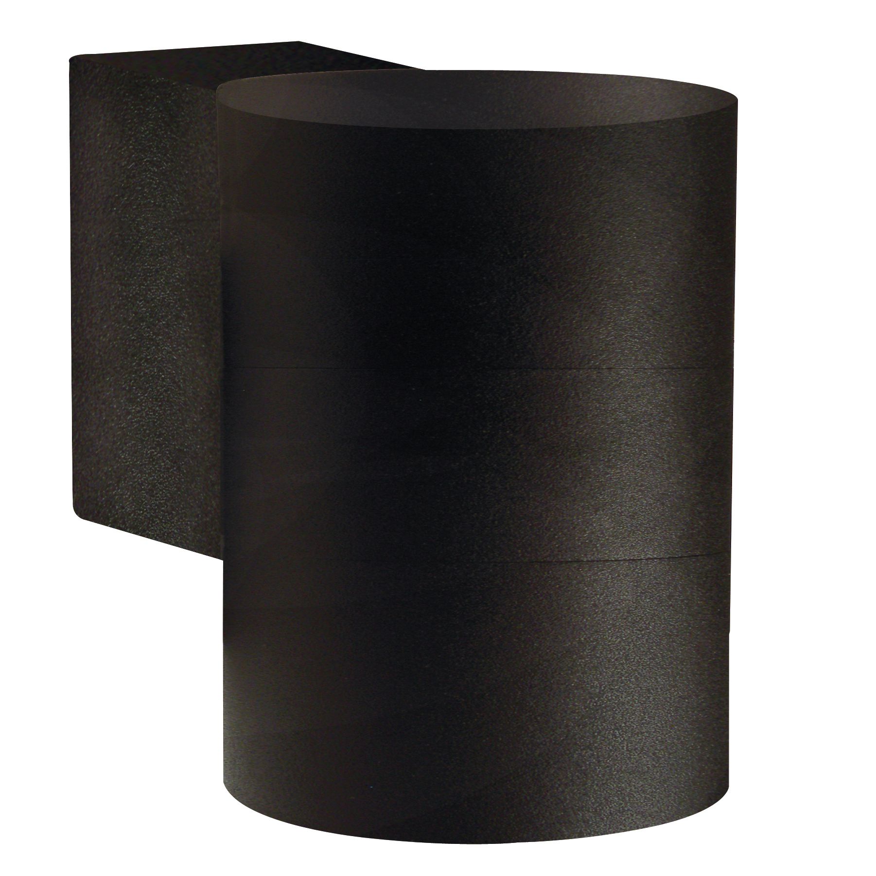 Wandleuchte Tin Maxi - 1xGU10 (exklusiv), max.35W, IP54, schwarz, dimmbar (optional Leuchtmittel), D=76mm, H=105mm