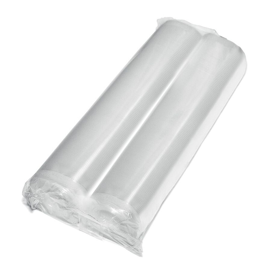 50 sacchetti 20x30cm per dispositivo a vuoto ELTAC VC 85 - 2 Folienrollen 30x600cm