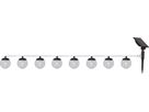 Solar Lichterkette Globe - IP44, Warmweiss, 8 LED's