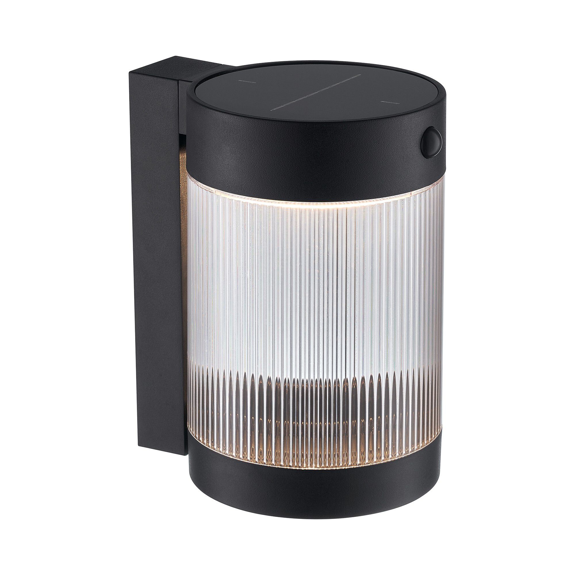 Solar-Wandleuchte COUPAR - LED-Modul 3.2W, IP44, schwarz