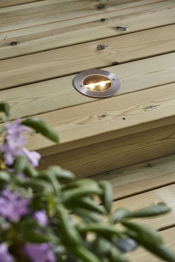 Proiettore di luce solare Decklight - Silber, Lichtfarbe Warmweiss