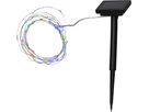 Solar Lichterkette Dew Drop - Silber, Lichtfarbe Multicolor