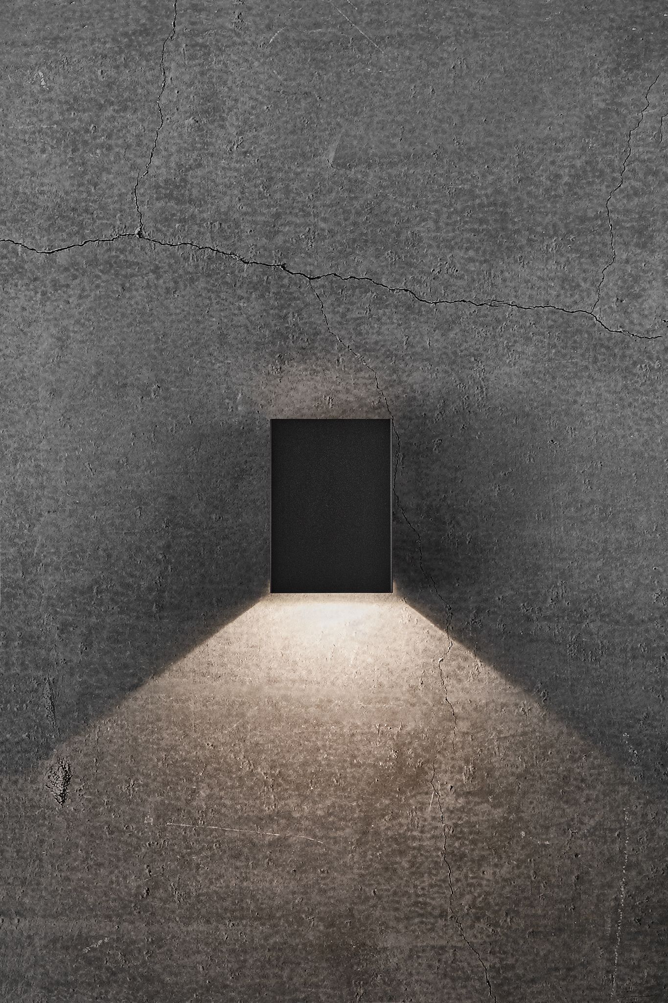 Fold 10, Wandleuchte, Schwarz - LED Modul, 2X3,5W LED, IP54