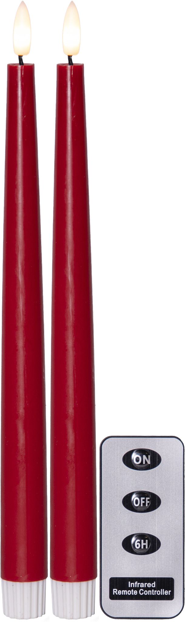 LED Dinner Kerze 2 pack Flamme Slim - 0/20