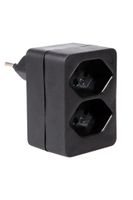 Fiche de dérivation 2xT.13 - 2x T13, Stecker T12, inkl. Kinderschutz, senkrecht untereinander