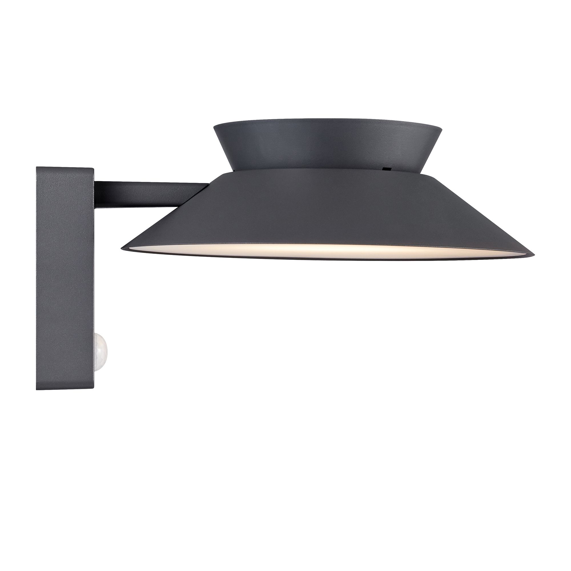 Solar-Wandleuchte Justina Antrazit - 5W, 3000K, 400lm, IP44
