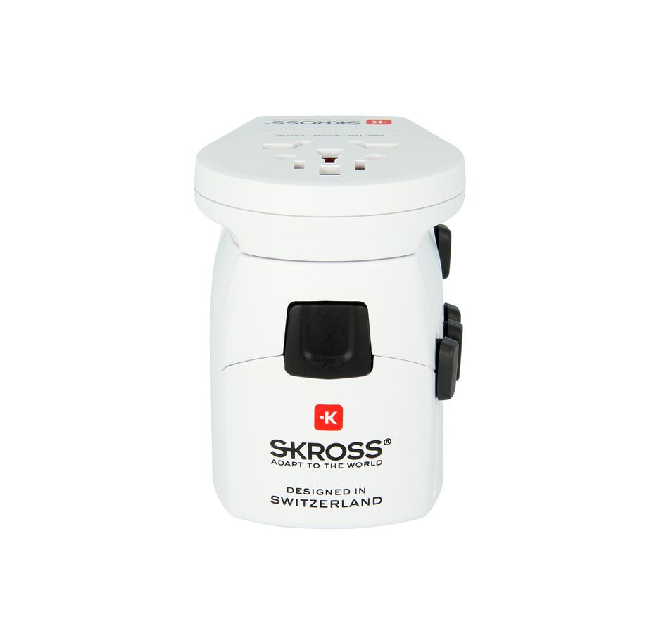 World adattore di viaggio PRO - World & USB - Out: CH, Schuko, IT, UK, BRA, USA, AUS/China, In: CH, Schuko, IT, UK, USA/Japan, AUS/China