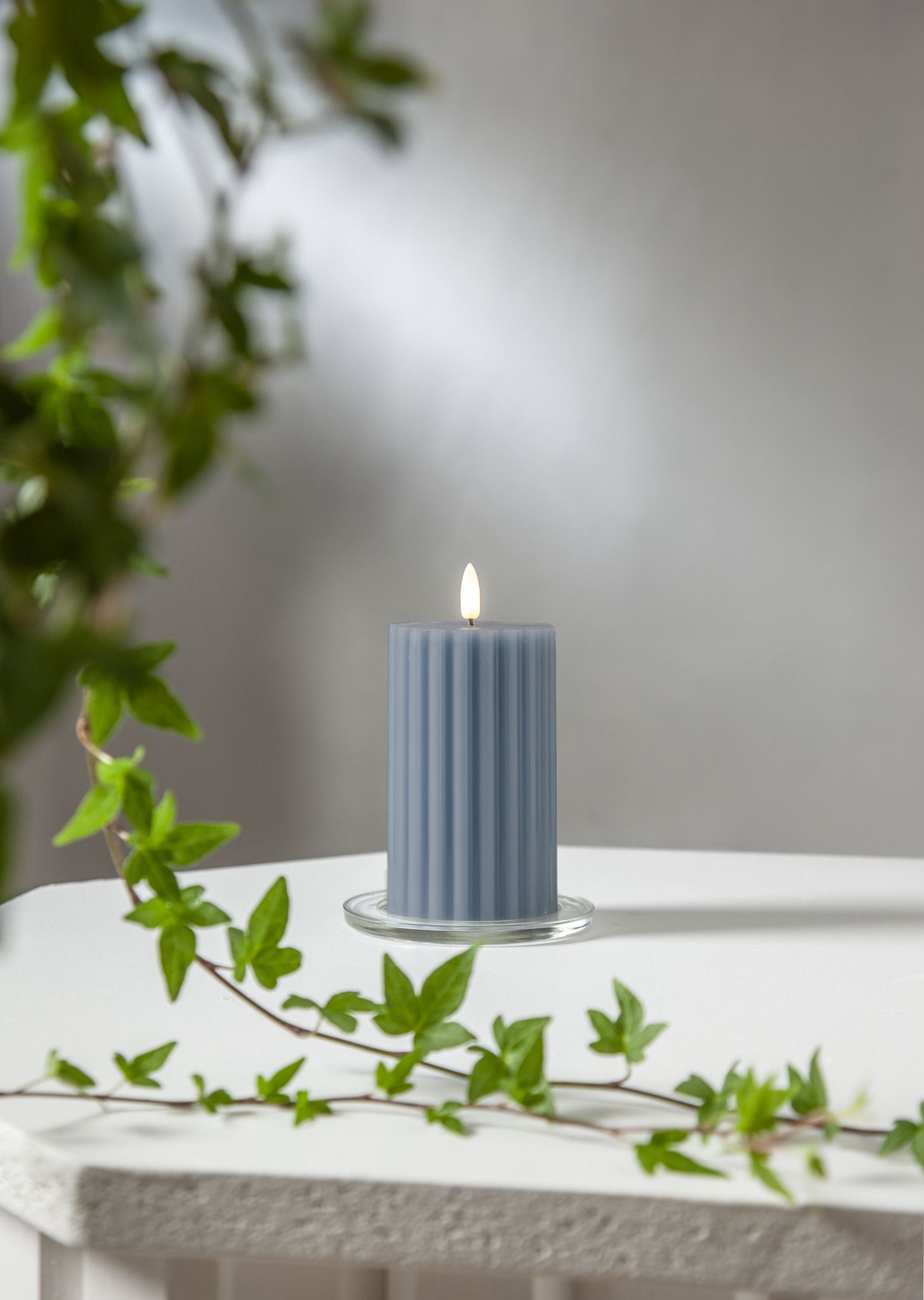 LED Pillar Kerze Flamme Stripe - IP20, Warmweiss, 1 LED's